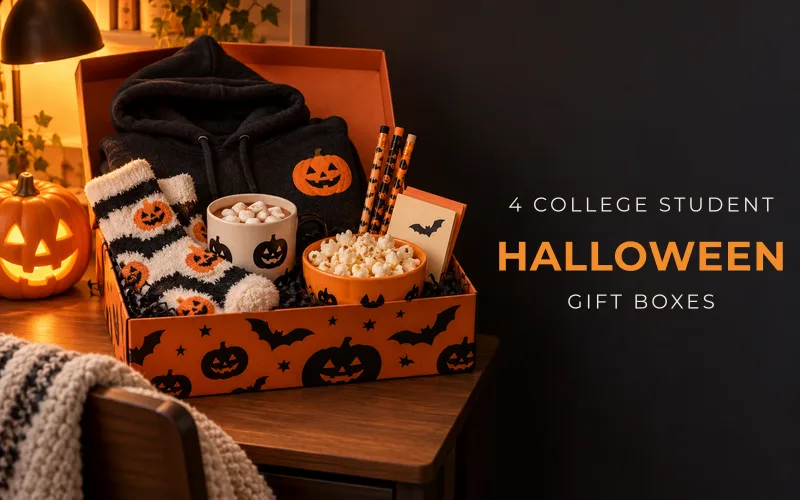4 College Student Halloween Gift Boxes